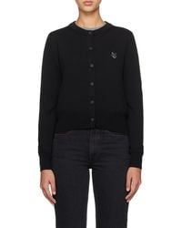 Maison Kitsuné - Maison Kitsuné Bold Fox Head Patch Knitted Cardigan - Lyst