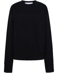 JW Anderson - Jw Anderson Logo Embroidered Crewneck Sweatshirt - Lyst