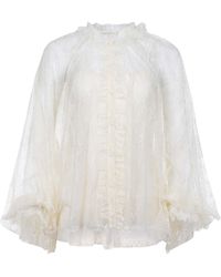 Philosophy Di Lorenzo Serafini - Ruffle Detailed Lace Blouse - Lyst