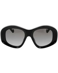Loewe - Geometric Frame Sunglasses - Lyst