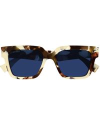 Gucci - Eyewear Rectangle Frame Sunglasses - Lyst