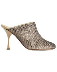 Bottega Veneta - Dot Sock Embellished Mules - Lyst