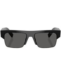 Prada - Eyewear Semi-Rimless Frame Sunglasses - Lyst