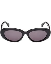 Max Mara - Oval Frame Sunglasses - Lyst
