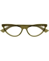 Bottega Veneta - Eyewear Cat Eye Fame Glasses - Lyst