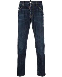 DSquared² - Dark Clean Wash Skater Jeans - Lyst