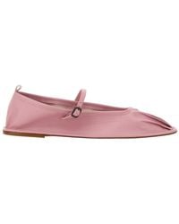 Hereu - Dansa Square-Toe Ballerina Shoes - Lyst
