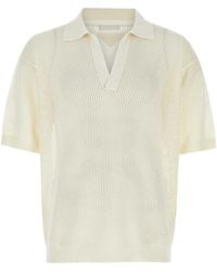 Prada - Open-Knit Polo Shirt - Lyst