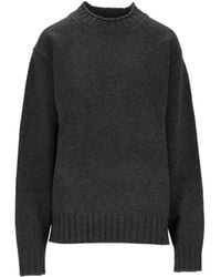 DUNST - Ribbed Mock-Neck Knitted Sweater - Lyst