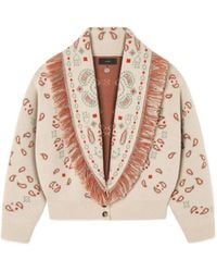 Alanui - Bandana Jacquard Cardi-Bomber Style Cardigan - Lyst