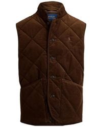 Polo Ralph Lauren - Quilted Corduroy Gilet - Lyst