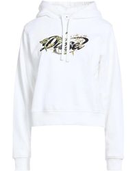 DIESEL - Solid Color Printed Hoodie - Lyst