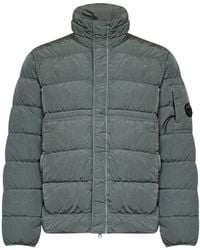 C.P. Company - Long-Sleeved Quilted Cotton Coat - Lyst