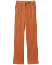 Miu Miu - Straight-Leg Lurex Pants - Lyst