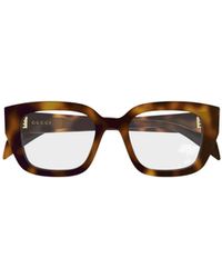Gucci - Eyewear Square Frame Glasses - Lyst