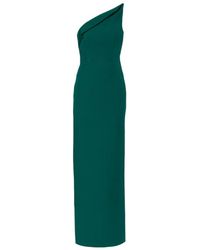 Roland Mouret - One-Shoulder Wool And Silk Corset Gown - Lyst