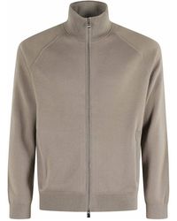 BOSS - Boss Zip-Up High Neck Cardigan - Lyst