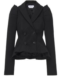 McQueen - Pinched Shoulder Double Breasted Jacket - Lyst