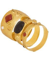 Saint Laurent - Cassandre Cabochon Bangles - Lyst