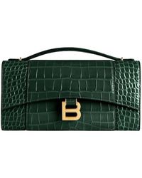 Balenciaga - Hourglass Pochette With Chain - Lyst