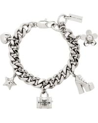 Marc Jacobs - Mini Icon Charm Chained Bracelet - Lyst