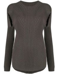 Low Classic - Cut-Out Detailing Ribbed-Knit Jumper - Lyst
