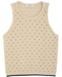 FRAME - The Bauble Open-Knit Tank - Lyst