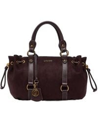 Liu Jo - Small Logo-Plaque Top Handle Bag - Lyst