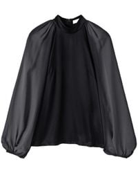 JOSEPH - Cave Double Satin Blouse - Lyst