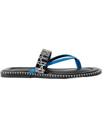 Dries Van Noten - Whipstitched Croc-Effect Leather Sandals - Lyst
