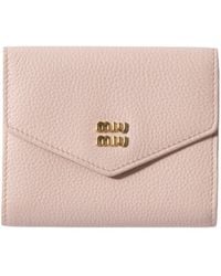 Miu Miu - Small Leather Wallet - Lyst