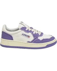 Autry - Lace-Up Perforated Sneakers - Lyst
