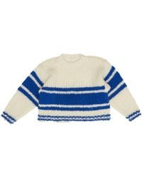Celine - Striped Crew Neck Sweater - Lyst