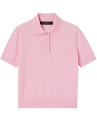 Gucci - Knit Wool Polo Shirt With Embroidery - Lyst