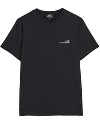 A.P.C. - Cohbo Logo Printed Crewneck T-Shirt - Lyst