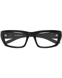 Balenciaga - Eyewear Rectangle Frame Glasses - Lyst