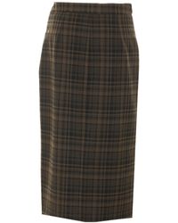 Aniye By - Noa Checked Midi Skirt - Lyst