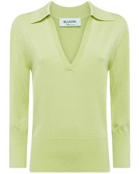 Blugirl Blumarine - Knitted Polo Shirt - Lyst
