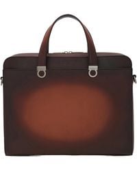 Ferragamo - Ferragamo Eyewear Zip-Top Briefcase - Lyst