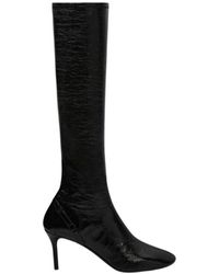 Courreges - Courrèges Oblique Zipped Strap Boots - Lyst