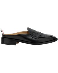 Thom Browne - Varsity Leather Penny Loafers - Lyst