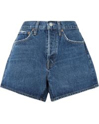 Agolde - High Waist Denim Shorts - Lyst