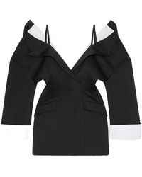 Givenchy - Slashed Mini Tailored Dress - Lyst