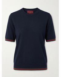 Gucci - Cashmere And Silk Top - Lyst