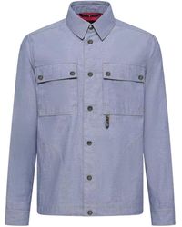 Moncler - Chambray Long Sleeve Shirt - Lyst