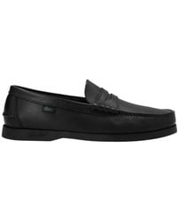 Paraboot - Logo Label Round Toe Loafers - Lyst