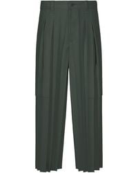 Issey Miyake - Edge Ensemble Pleated Tailored Trousers - Lyst