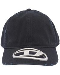 DIESEL - C-Beast-A1 Oval D Plaque Distressed Baseball Cap - Lyst