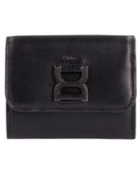 Chloé - Small Marcie Tri-Fold Leather Wallet - Lyst