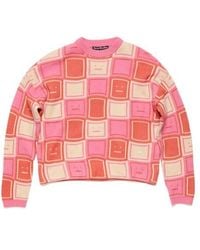 Acne Studios - Logo Jacquard Crewneck Jumper - Lyst